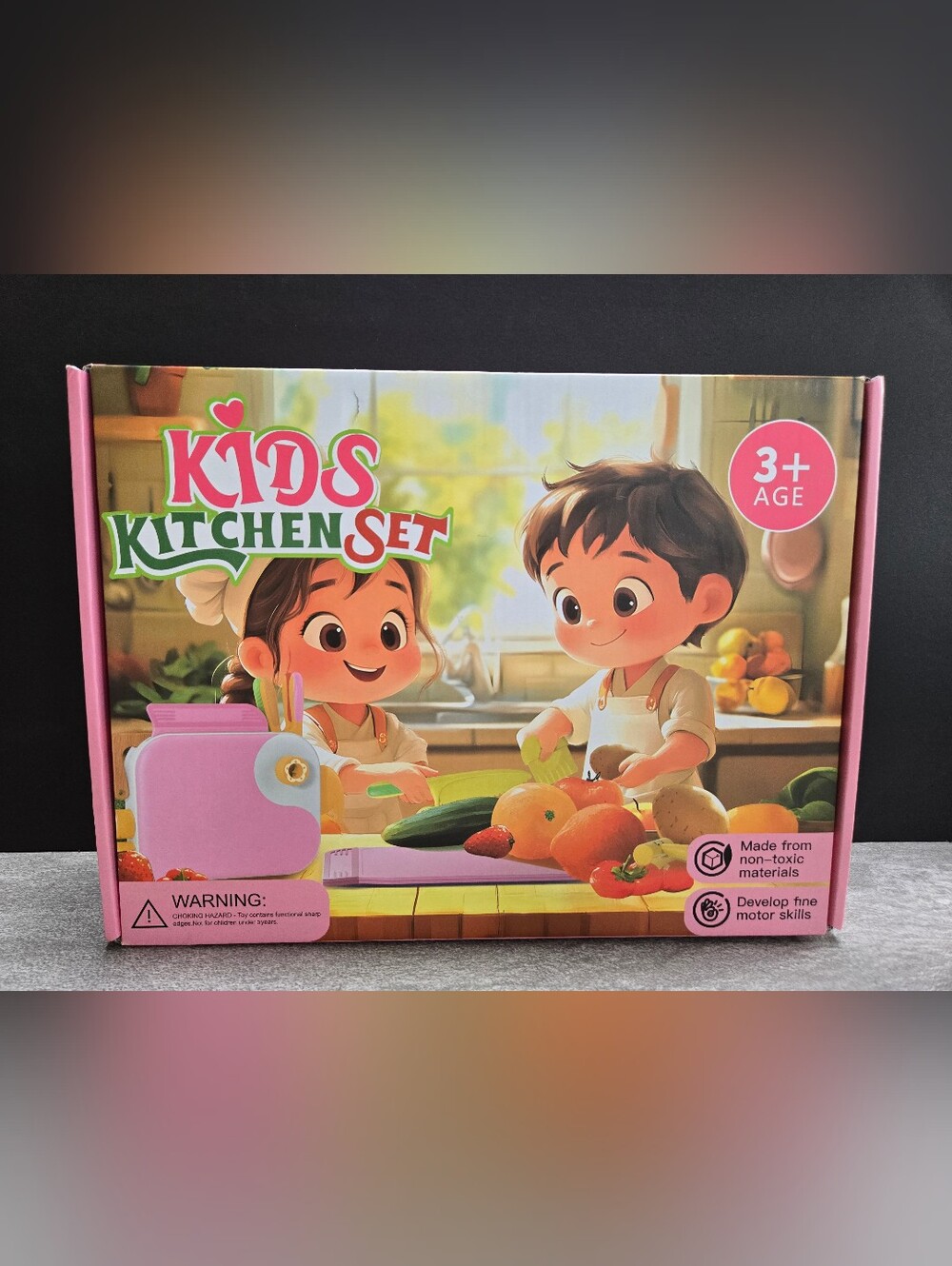Yasterd Mintessori Kids Kitchen Set - Pink